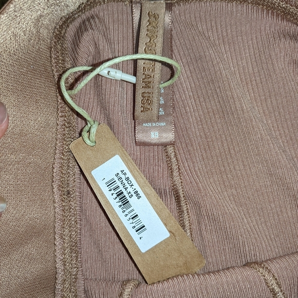 NWT SKIMS TEAM USA RIBBED BOXERS IN SIENNA - Picture 4 of 4